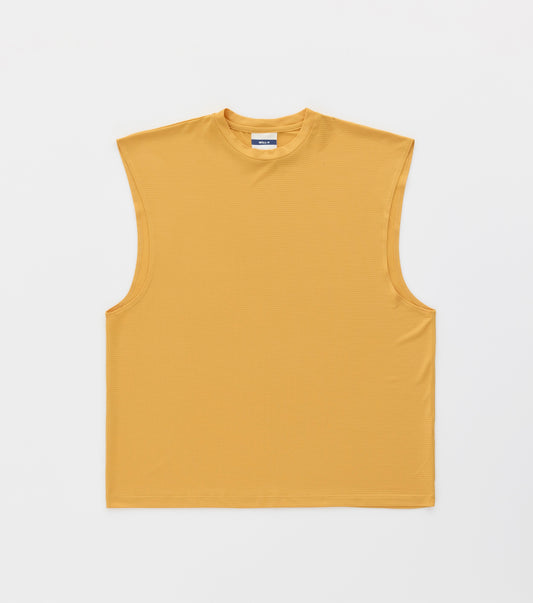SLEEVELESS SWEAT SHIRT - GOLD