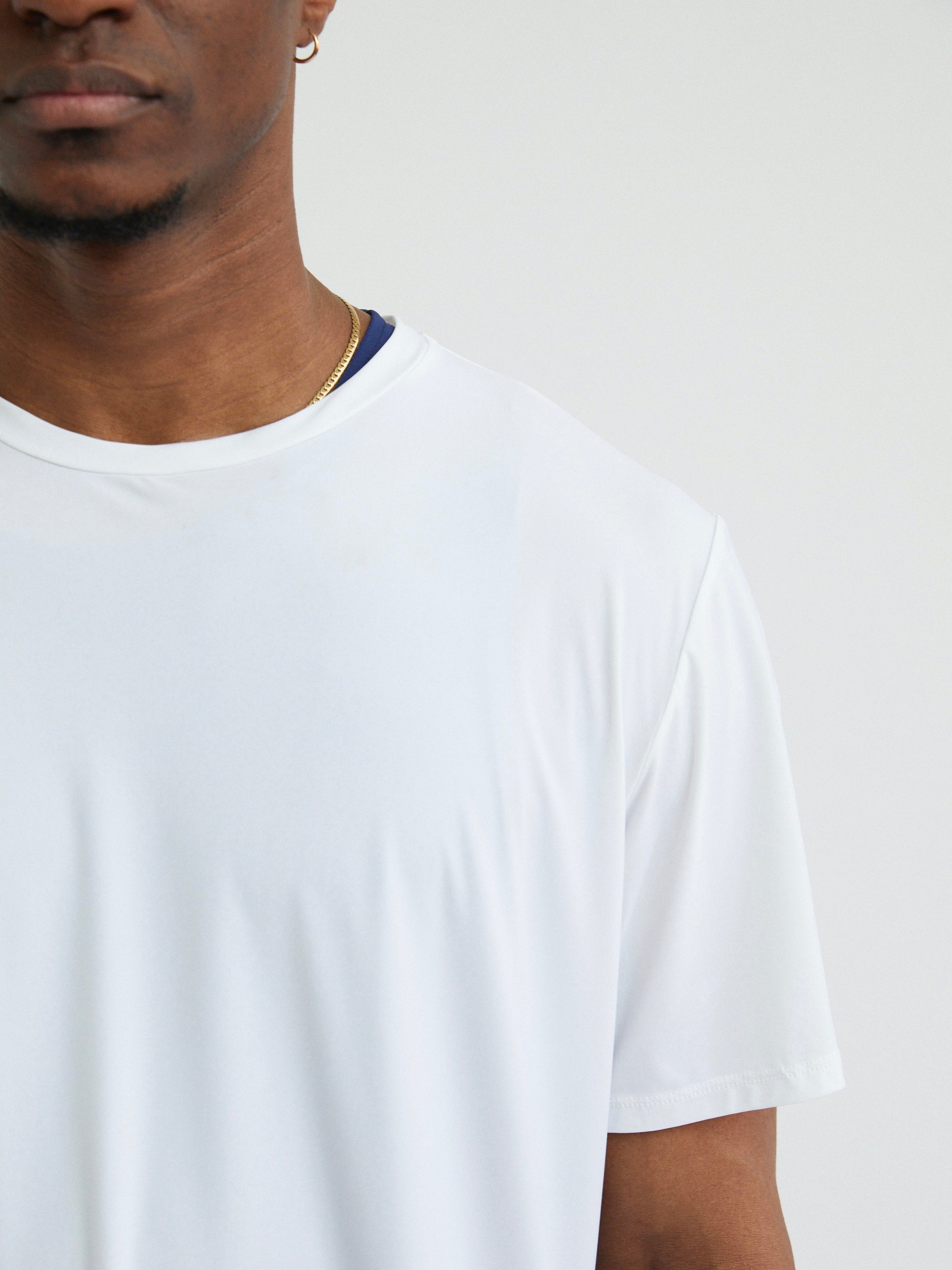 Mens Premium Athletic Shirt for Training and Leisure - White