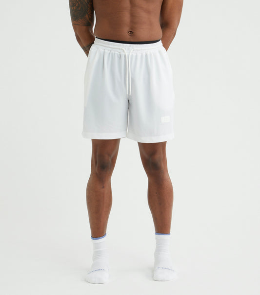 Mens Premium Athletic Sport Shorts Made in NYC - White