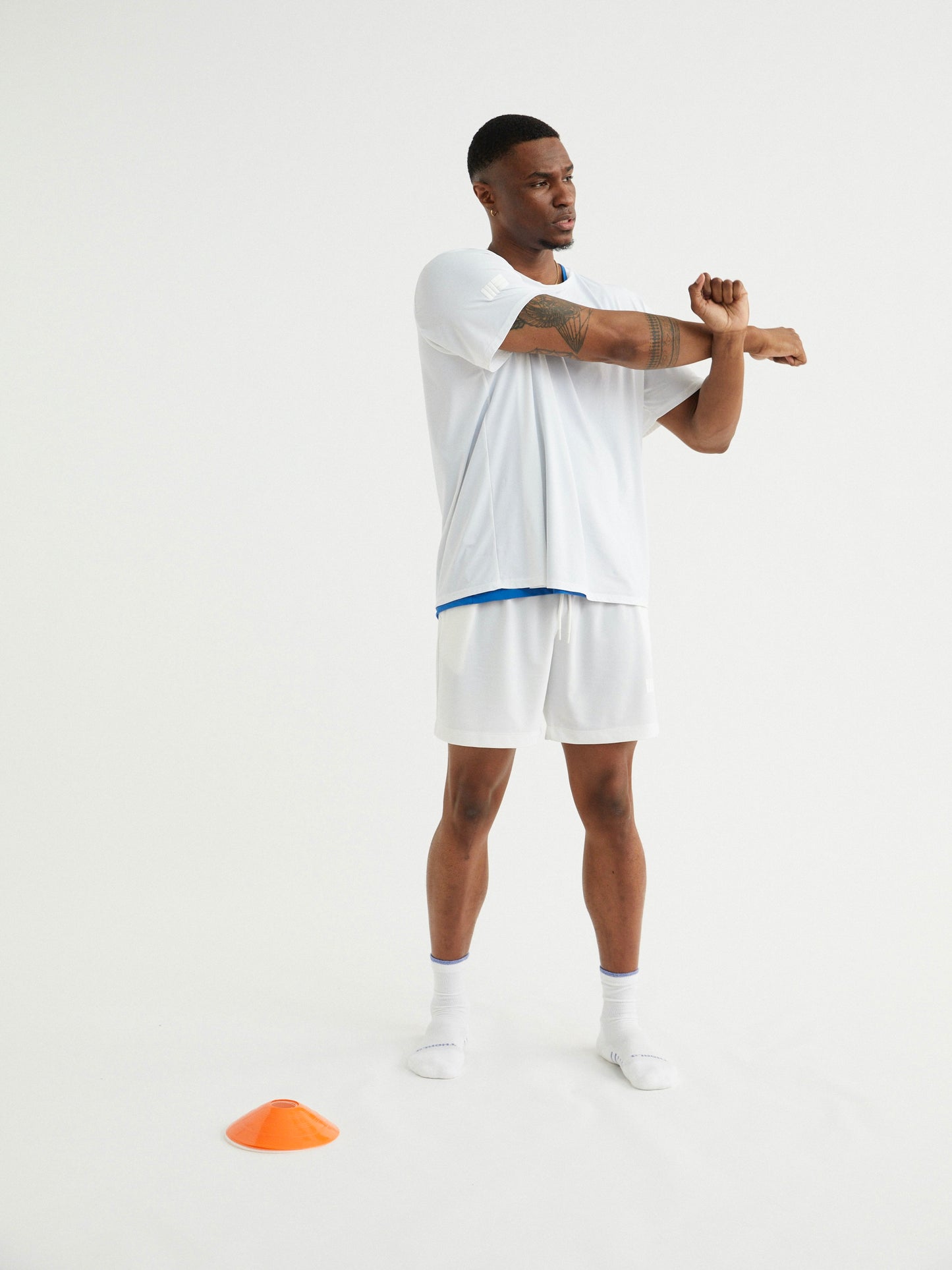 Mens Premium Athletic Shirt for Training and Leisure - White