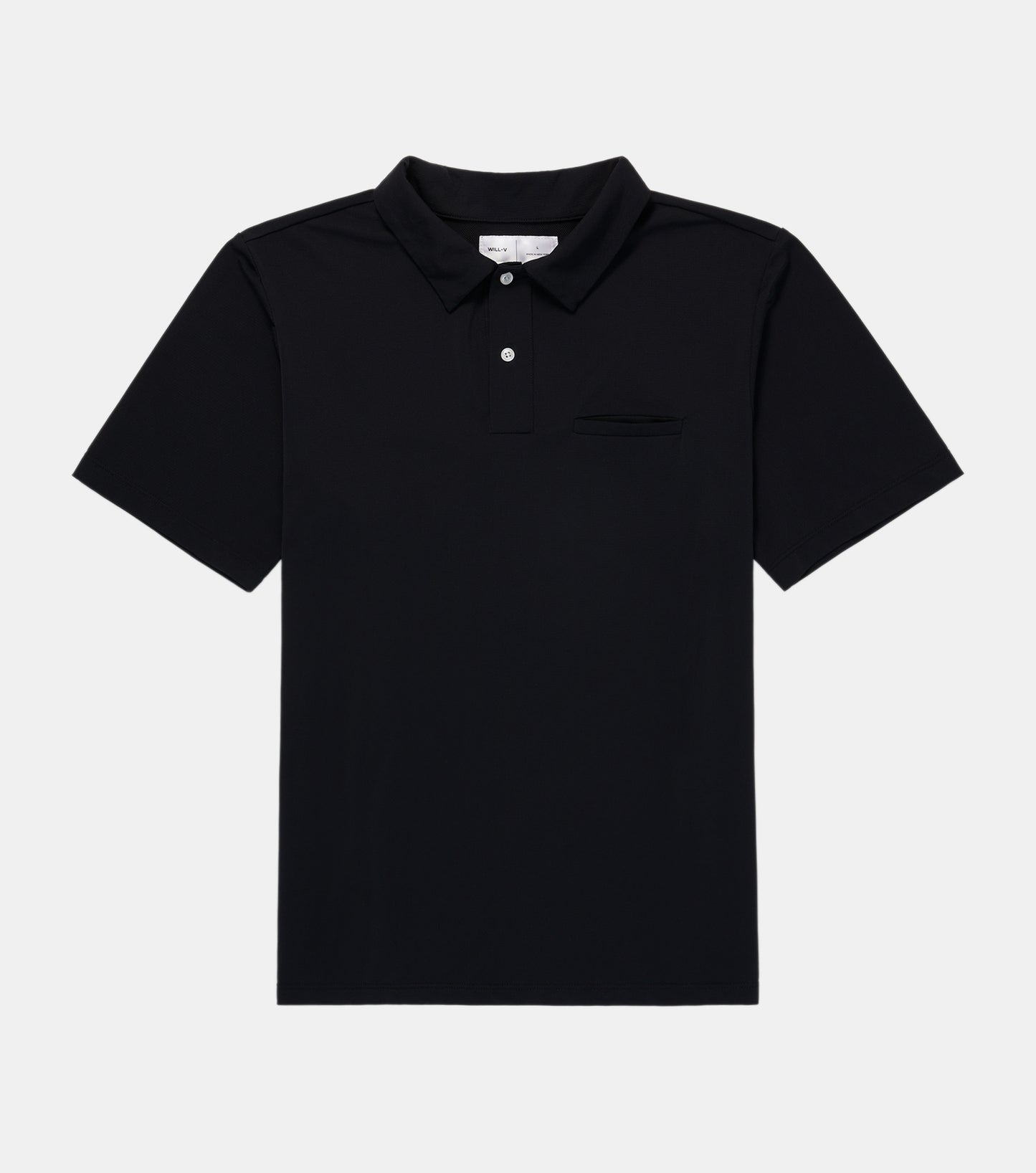 Mens Athletic Golf Polo - Black