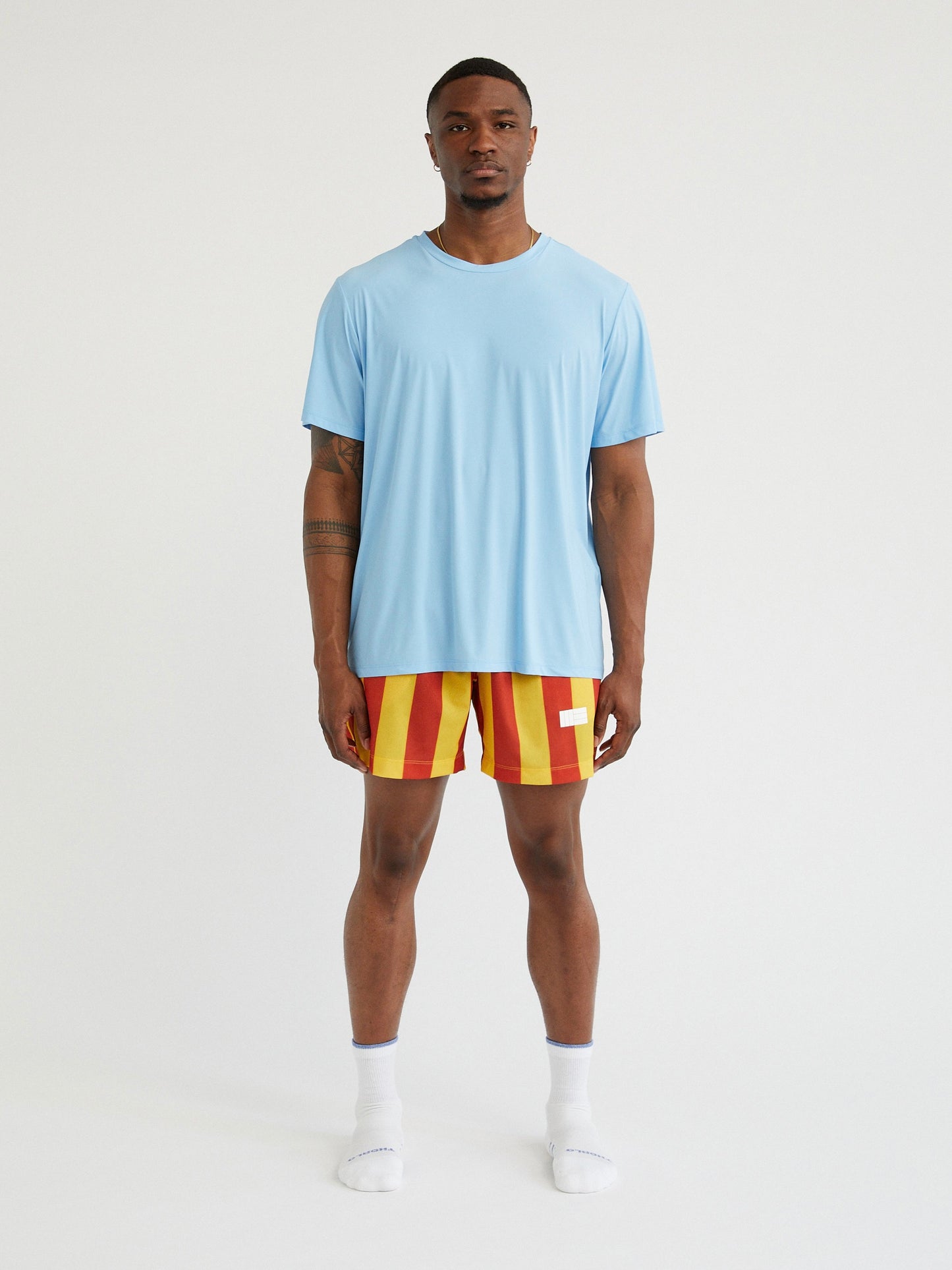 Mens Premium Athletic Shorts - USC Stripes