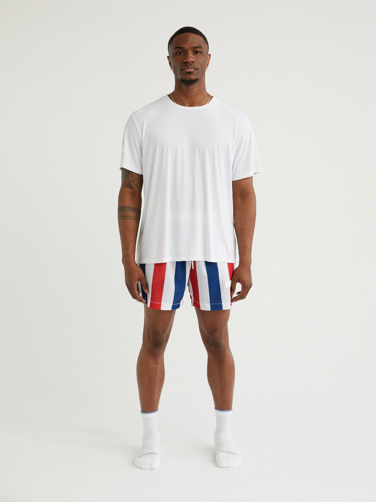 Mens Premium Athletic Shorts - USA Stripes