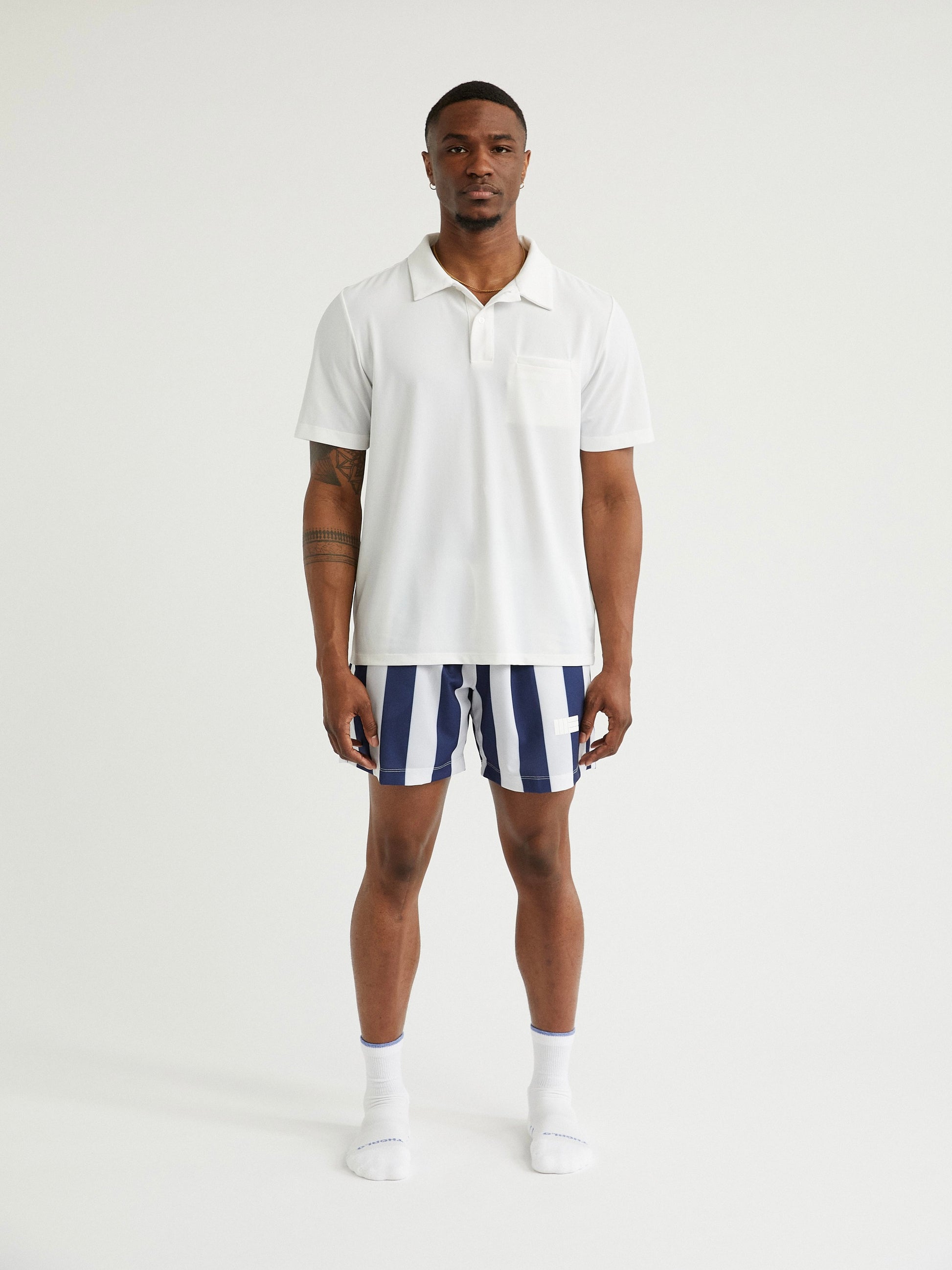 Mens Premium Athletic Golf Polo - White