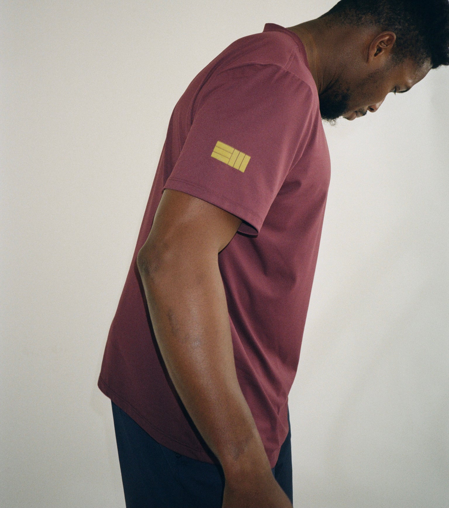 Mens Premium Athletic Shirt for Training and Leisure - Plum