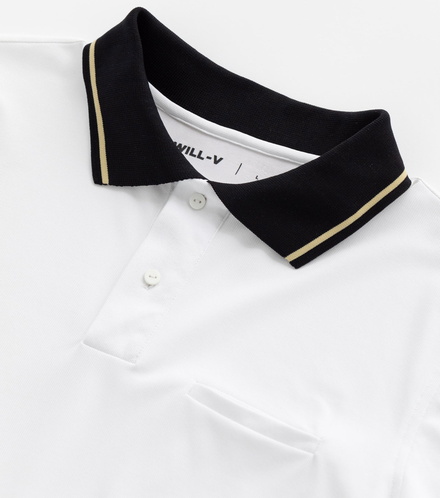 Mens Athletic Golf Polo - White