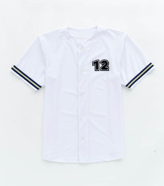 Mens Premium Athletic Baseball Jersey. Made in New York, NY with technical sport mesh from Italy.