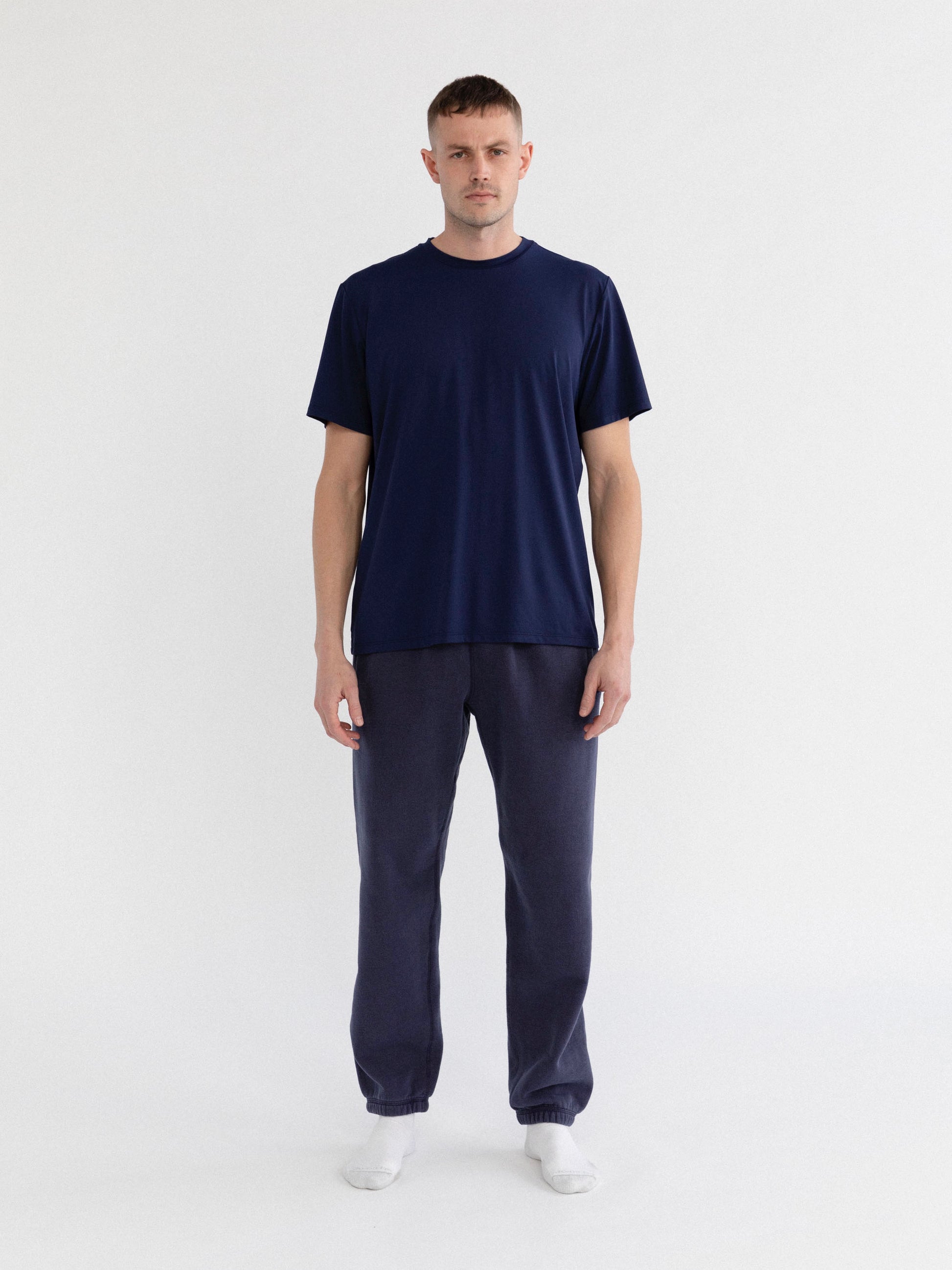 Mens Premium Athletic Shirt for Training and Leisure - Navy