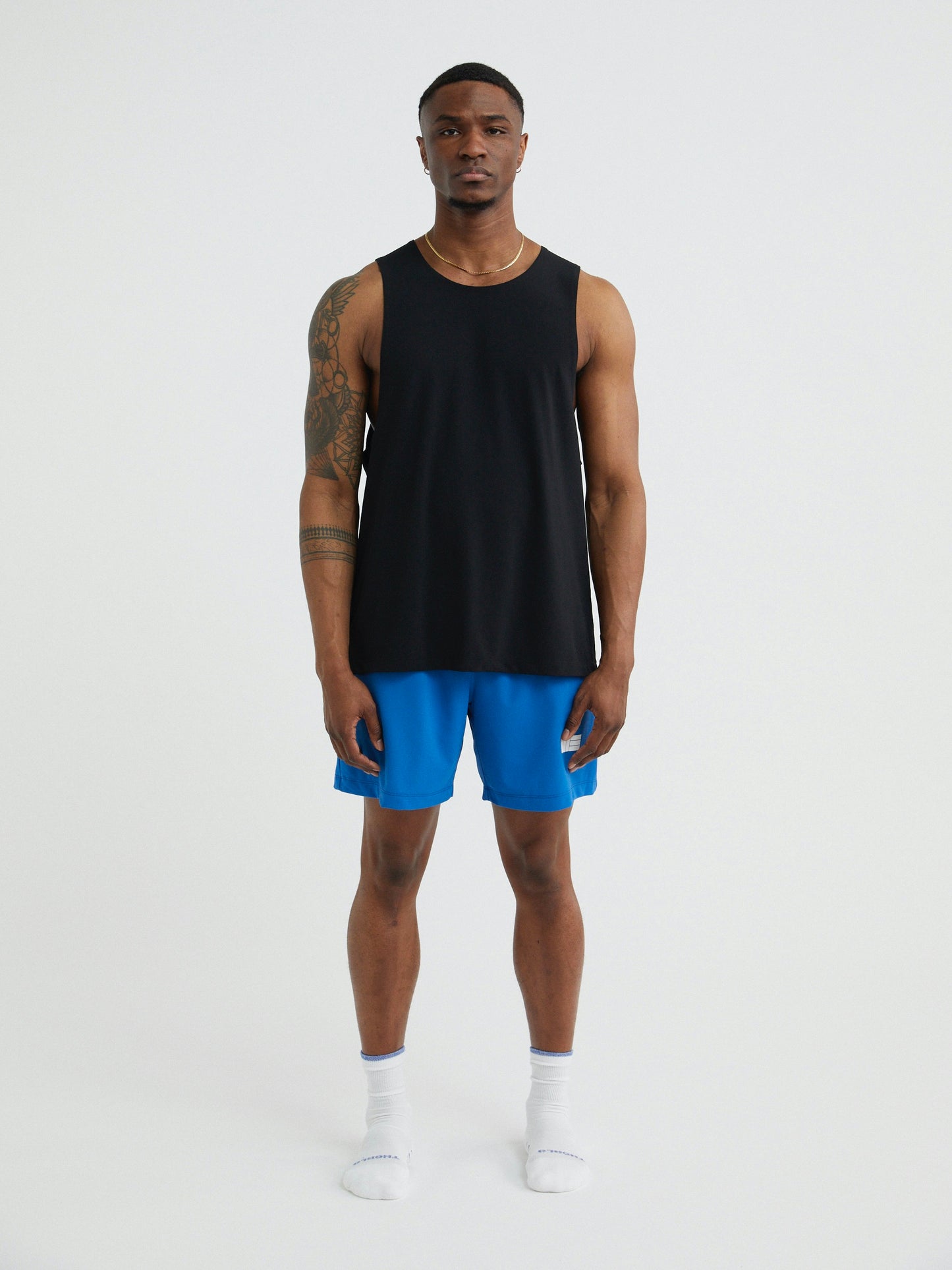 Mens Premium Athletic Sport Shorts Made in NYC - Blue