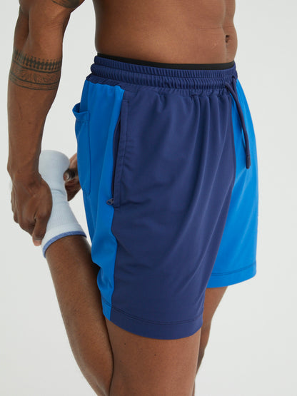Mens Premium Athletic Sport Shorts Made in NYC - Blue / Navy
