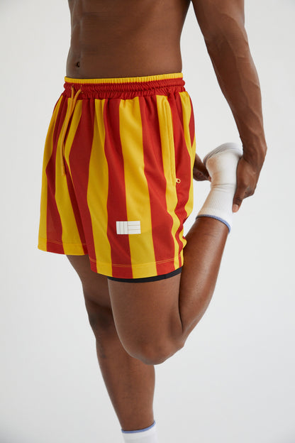 Mens Premium Athletic Shorts - USC Stripes