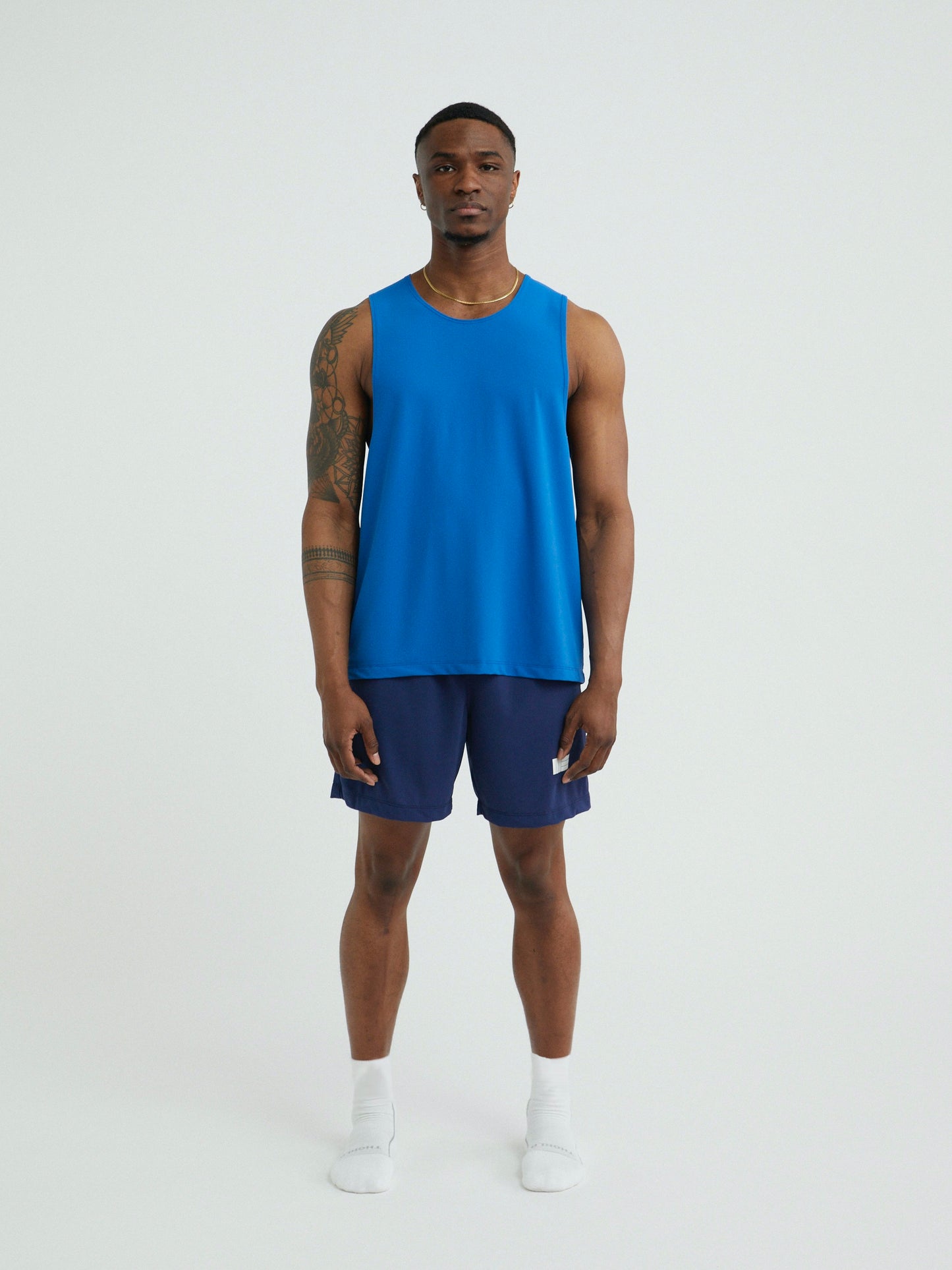 Mens Premium Athletic Tank Made in NYC - Blue