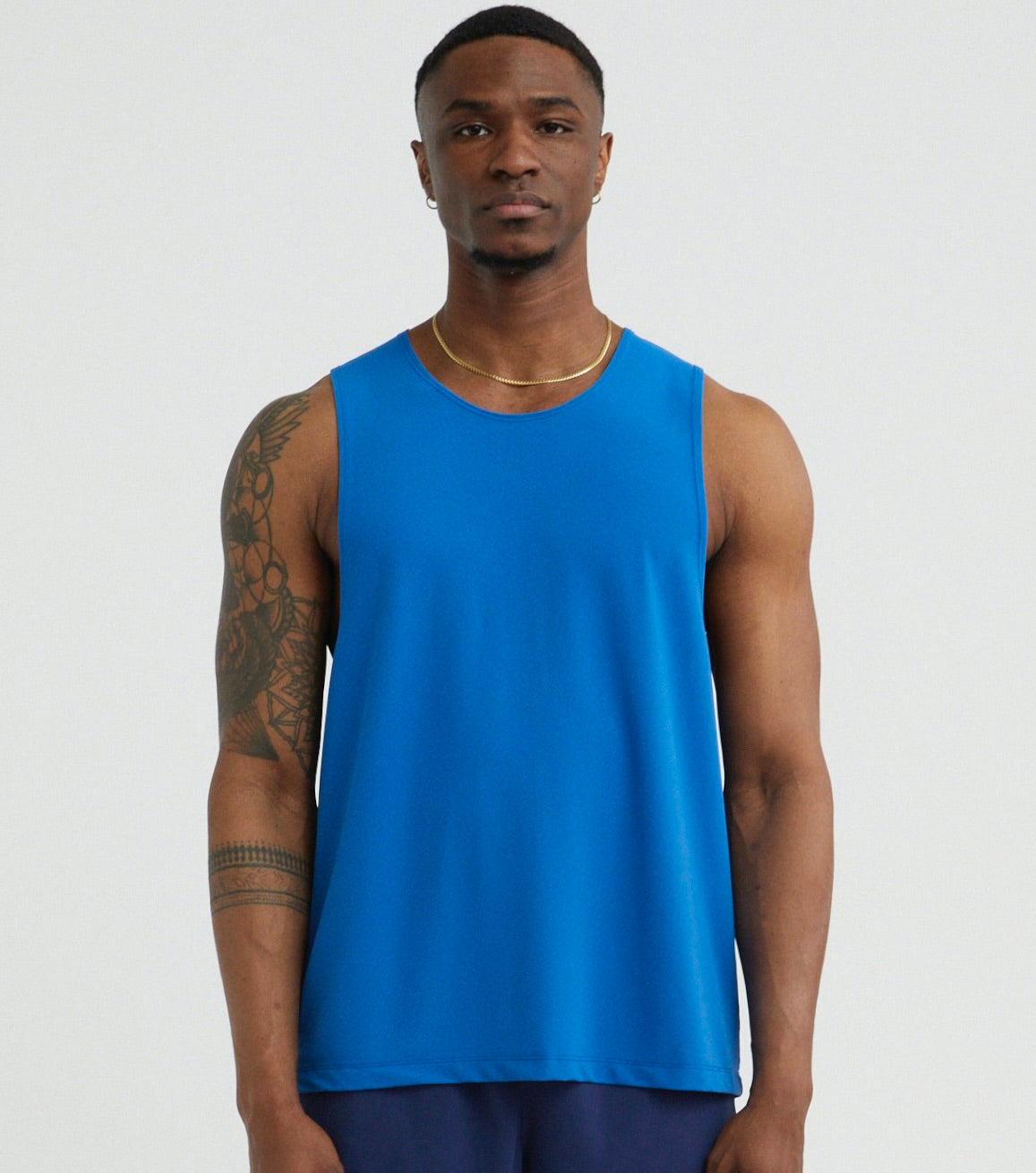 Mens Blue Athletic Tank Top