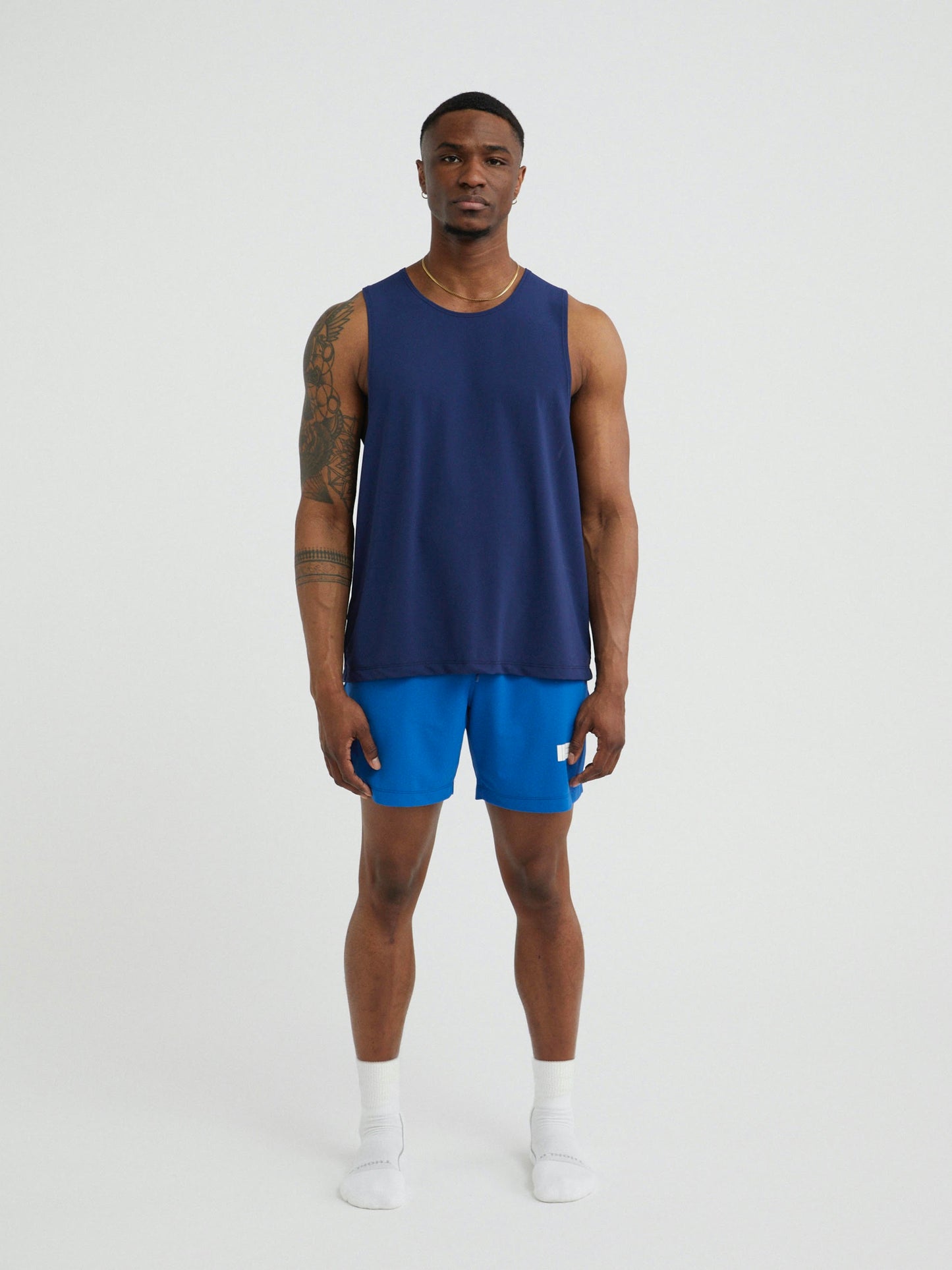Mens Premium Athletic Tank Made in NYC - Navy